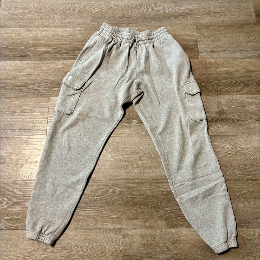 Under Armour Light Gray Fleece Pants